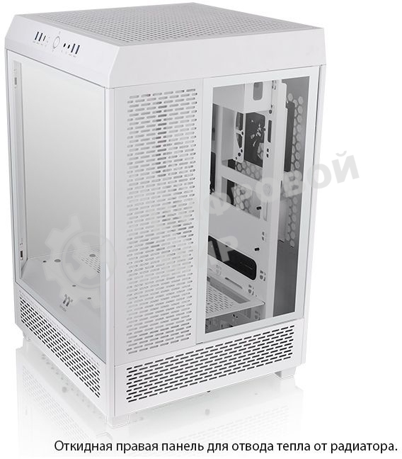 Компьютерный корпус Thermaltake The Tower 500 Snow CA-1X1-00M6WN-00 White,Win,SPCC,Tempered Glass*3,120мм Standard Fan*2