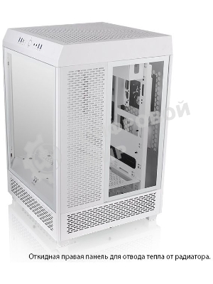 Компьютерный корпус Thermaltake The Tower 500 Snow CA-1X1-00M6WN-00 White,Win,SPCC,Tempered Glass*3,120мм Standard Fan*2