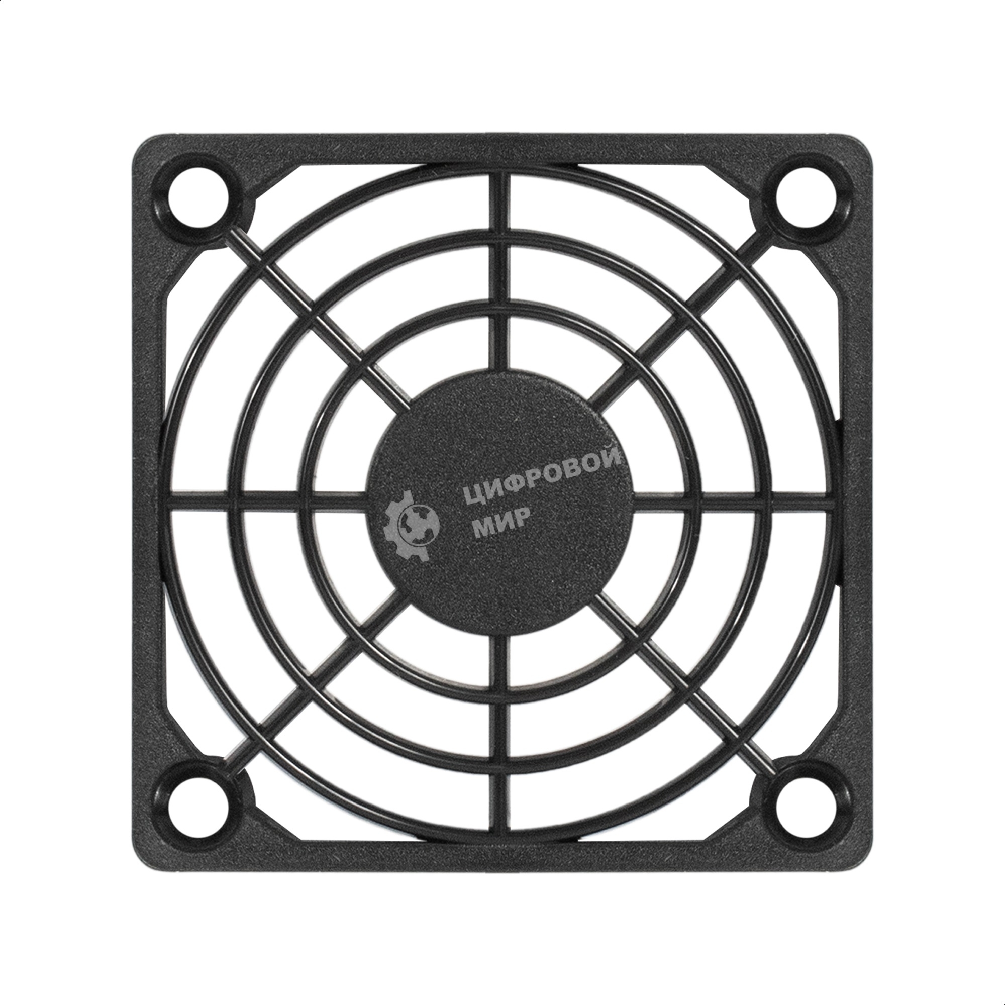 Решетка для вентилятора 60x60 ExeGate EG-060PSB (60x60 мм, пластиковая, квадратная, черная)