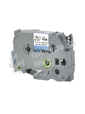 Кассета с лентой S'OK by Sakura Printing TZES541 для Brother, черный на синем, 18мм/8м, наклейка