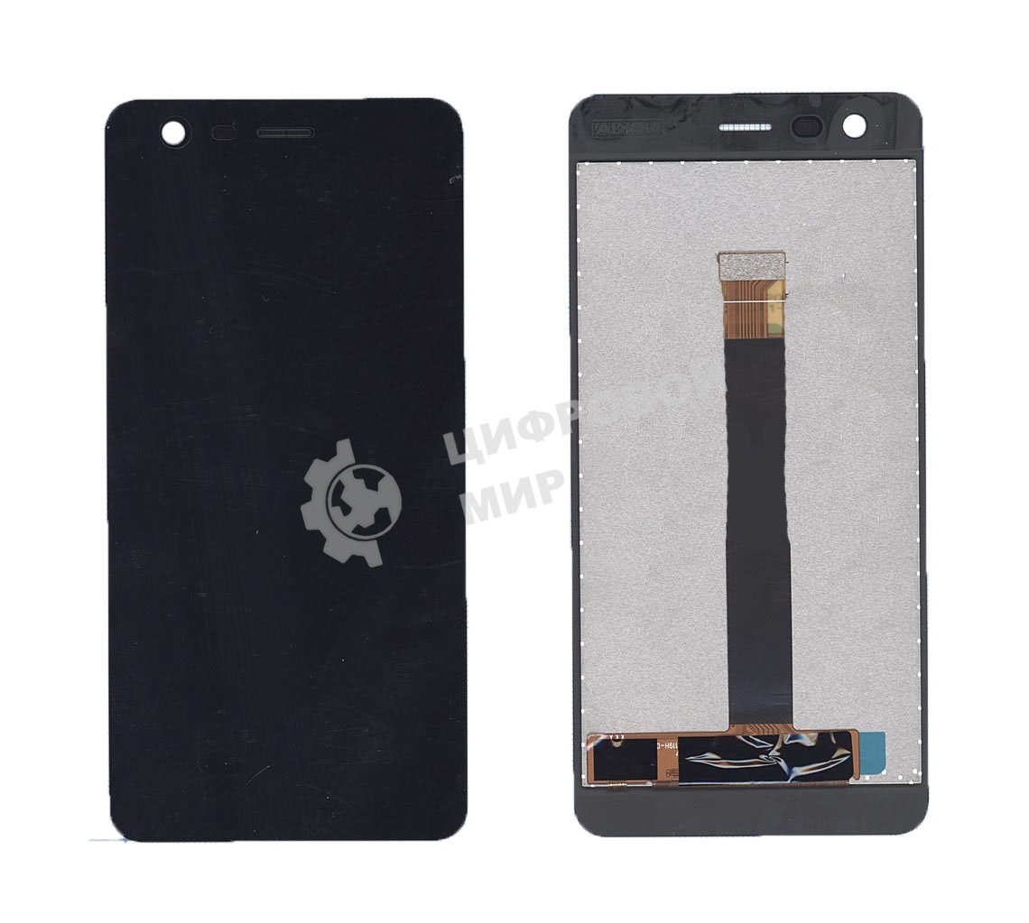 Дисплей для Nokia 2 черный