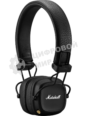 Беспроводные/проводные наушники Marshall Major IV черный, накладные, Bluetooth + проводной, беспроводная зарядка, до 80 ч
