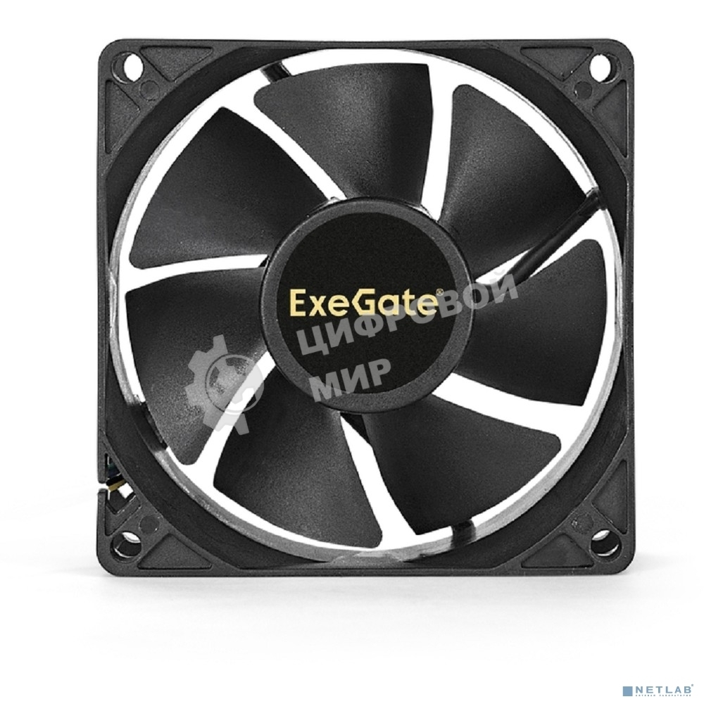 Вентилятор для корпуса ExeGate EX08025S3P черный, 80 мм, 2200 об/мин, 22.5 дБ, 3 pin