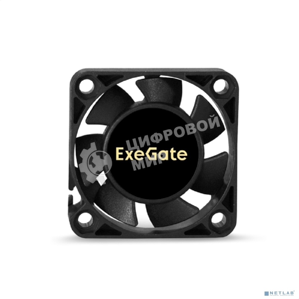 Вентилятор для корпуса ExeGate EX04010S2P черный, 40 мм, 5000 об/мин, 24 дБ, 2 pin