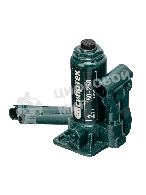 Домкрат гидравлический бутылочный Сибртех 2 т, 150-280 мм, в пластиковом кейсе