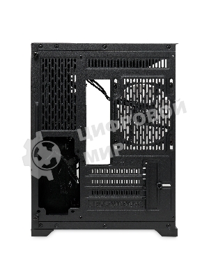 Компьютерный корпус HSPD F330, Panoramic Mini-tower, черный, TG, 0.5 SPCC, 3x120мм ARGB mATX, mITX 160/400/200мм 1x2.5