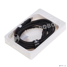 Кабель Rexant Type-C – Type-C, 5A, 100Вт, 1м, в черной нейлоновой оплетке