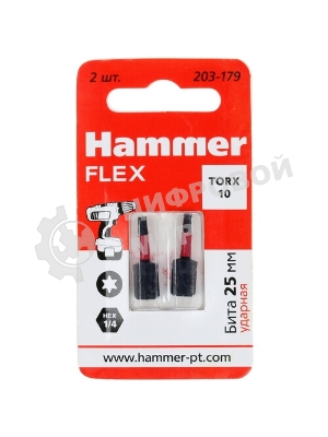Бита Haммer Flex 203-179TORX-1025мм, 2шт.