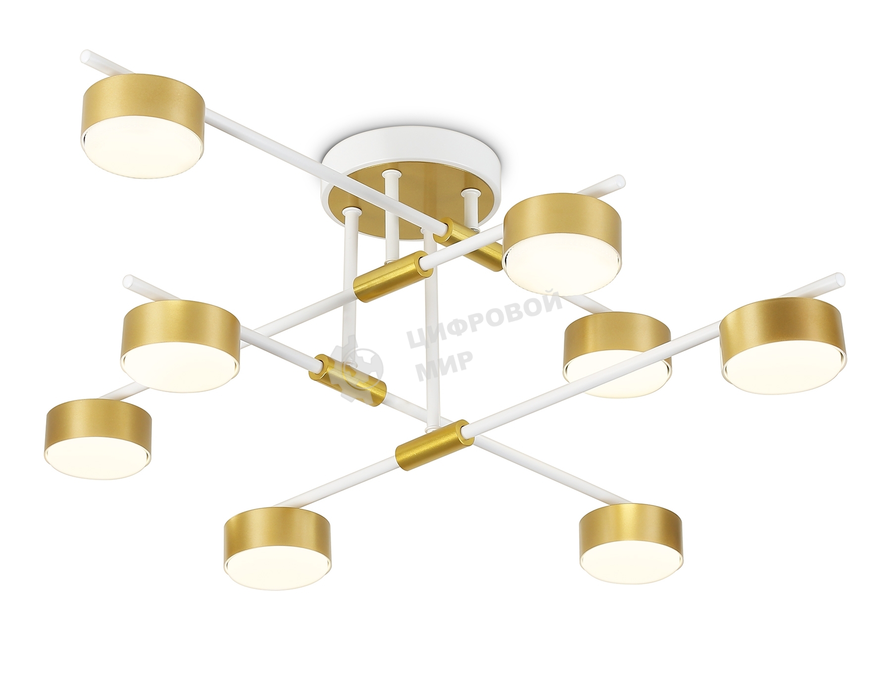 Потолочный светильник Ambrella light FL51751/8 WH/GD белый/золото GX53/8 max 12W 720*720*245