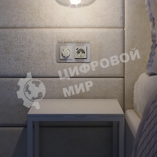 Рамка на 2 поста Elite (дымчатый, стекло) W0022417