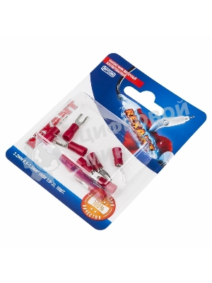 Наконечник вилочный Rexant изолированный, 3.2 мм, 0.5-1.5 мм², НВи 1.5-3/НВи 1,25-3/SV1.25-3, красный, в упак. 10 шт.