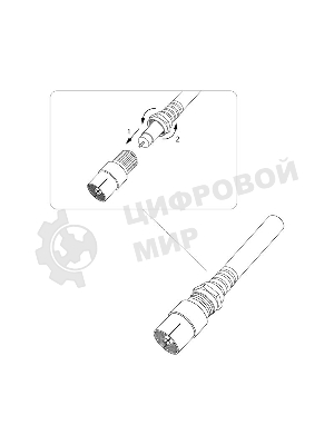 Переходник гнездо F-гнездо TV Rexant