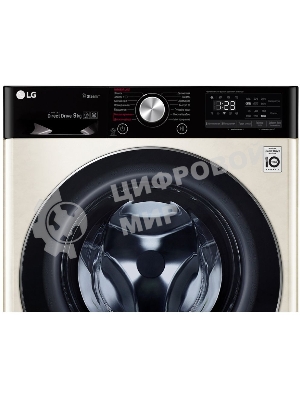 Стиральная машина LG F4V5VS9B бежевый, загрузка фронтальная 9 кг, 1400 об/мин, класс: А