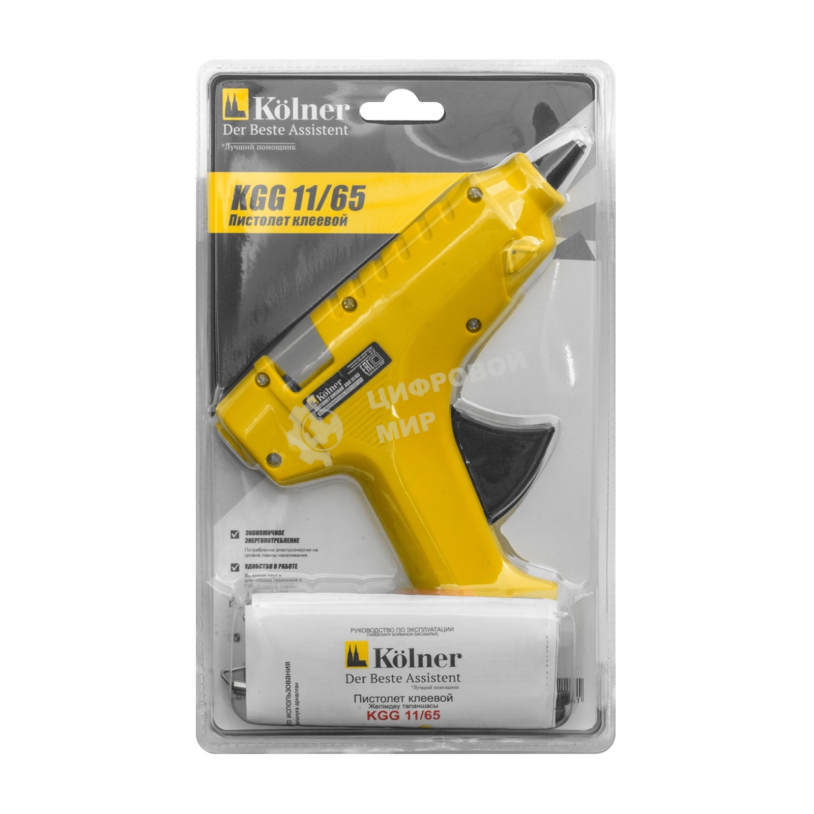 Клеевой пистолет KOLNER KGG 11/65