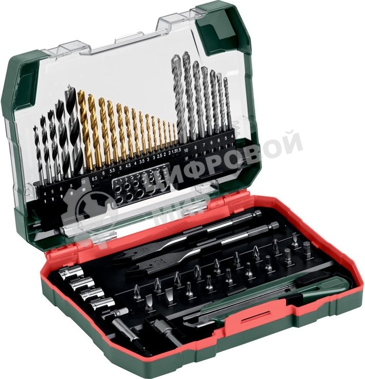 Набор принадлежностей Metabo 626707000 55 предметов (жесткий кейс)