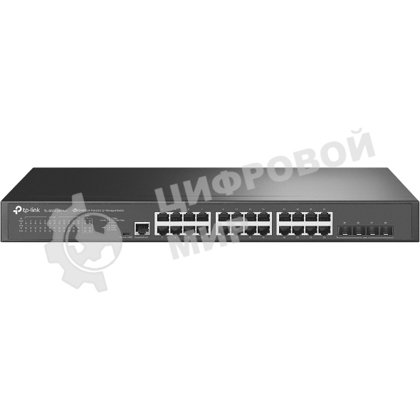 Коммутатор JetStream 24-Port 2.5GbASE-T L2+ Managed Switch with 4 10GE SFP+ SlotsPORT: 24× 2.5G RJ45 Ports, 4× 10G SFP+ Slots, RJ45/Micro-USB Console PortSPEC: 1U 19-inch Rack-mountable Steel CaseFEATURE: Integration with Omada SDN Controller, Static Rout