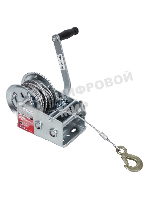 Лебедка шестеренчатая Matrix тяга - 0,8 т, 9 м, тросовая