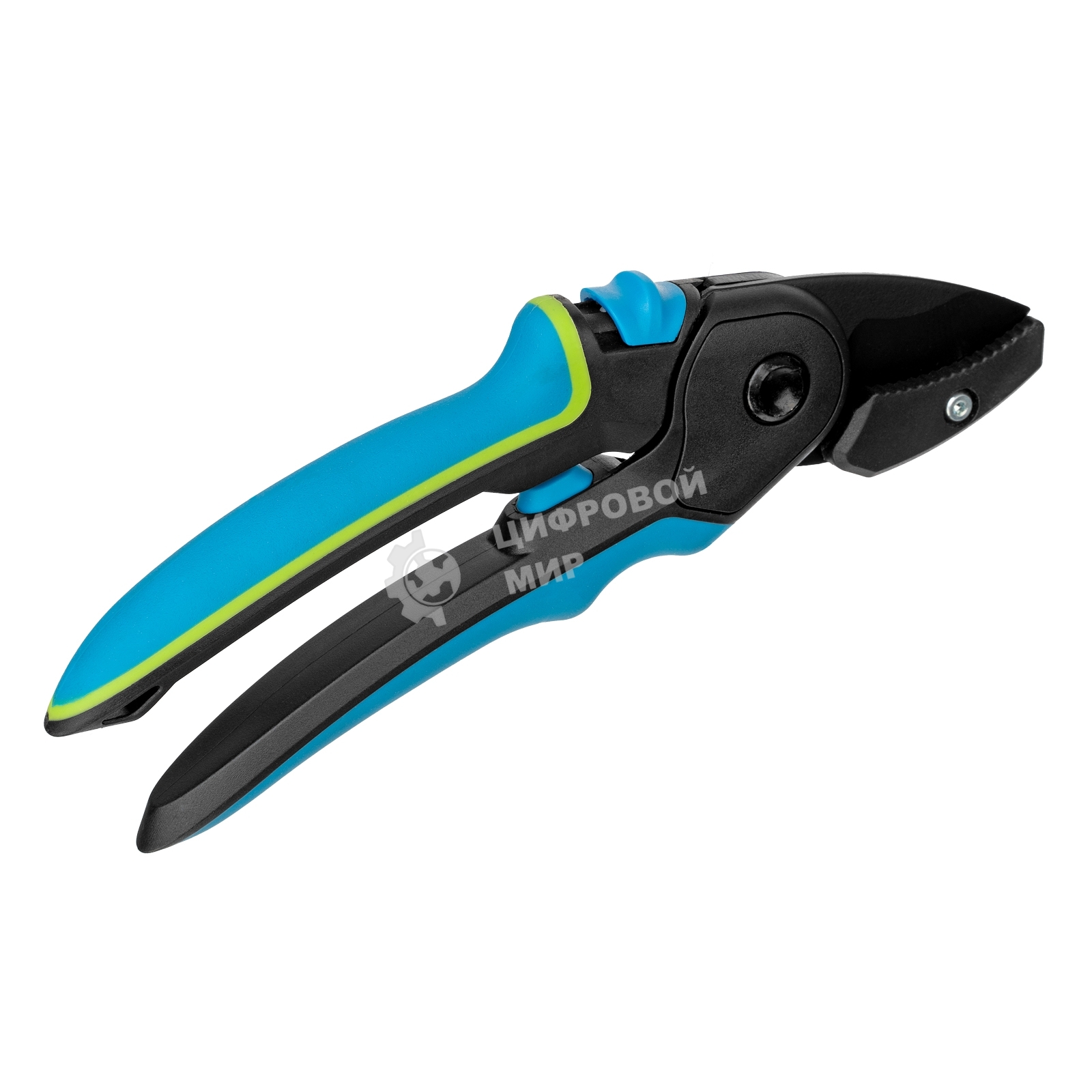 Секатор с наковальней Palisad LUXE 220 мм, регулировка захвата, трехкомпонентные рукоятки