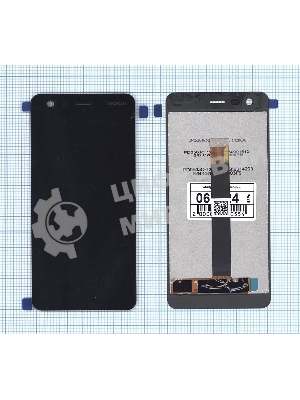 Дисплей для Nokia 2 черный