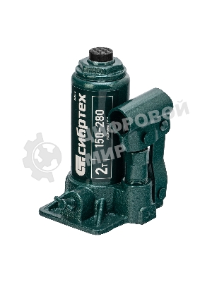 Домкрат гидравлический бутылочный Сибртех 2 т, 150-280 мм, в пластиковом кейсе