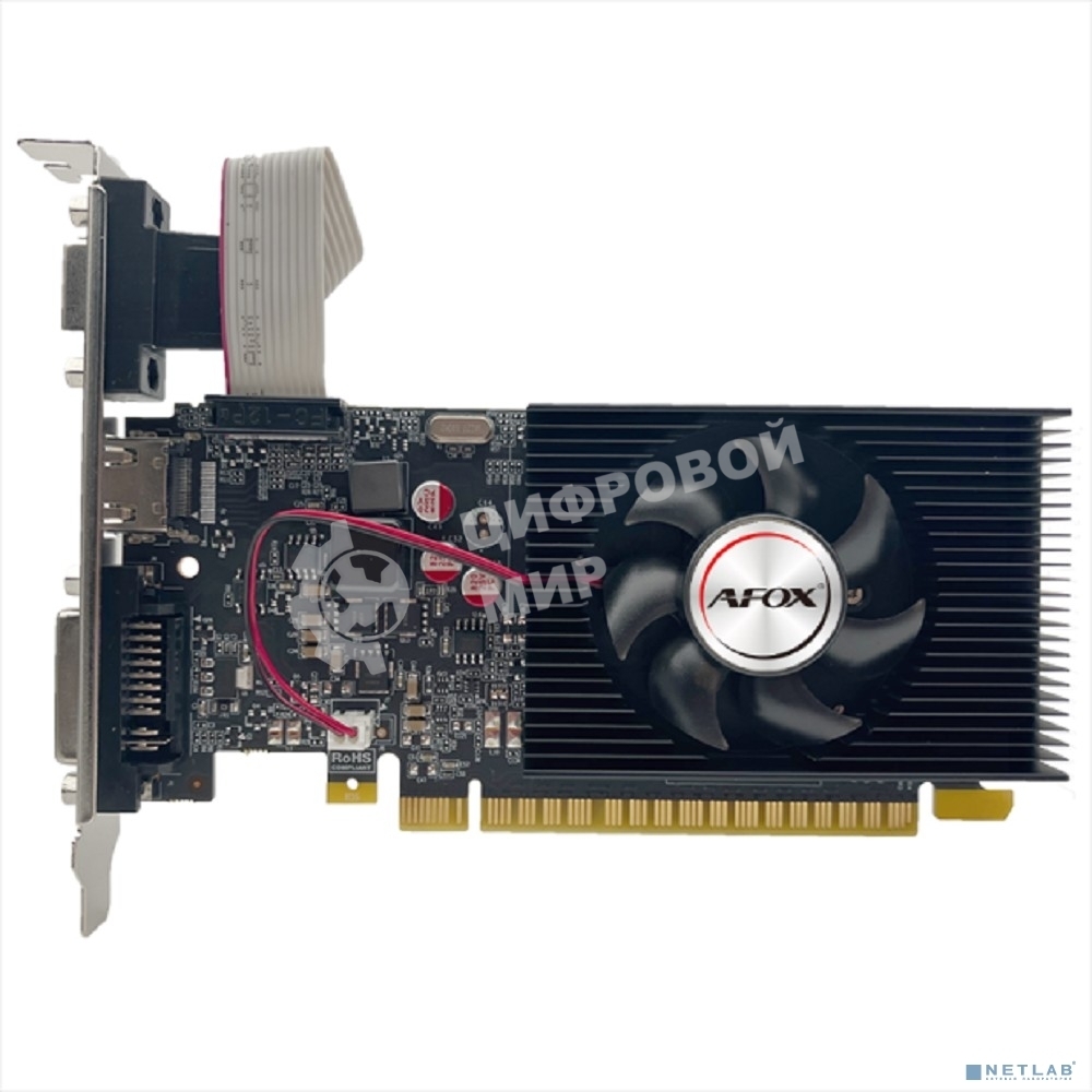 Видеокарта Afox PCI-E AF730-2048D3L5 NVIDIA GeForce GT 730 2Gb 64bit GDDR3 900/1333 DVIx1 HDMIx1 CRTx1 HDCP Ret low profile