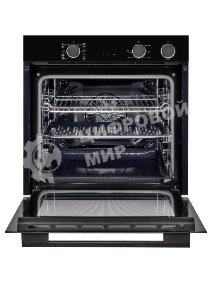 Электрический духовой шкаф Kuppersberg KSO 610 B 60 см, 80 л, High-Tech, 10 режимов, ПАР, Soft Close, телескопические направляющие, черный