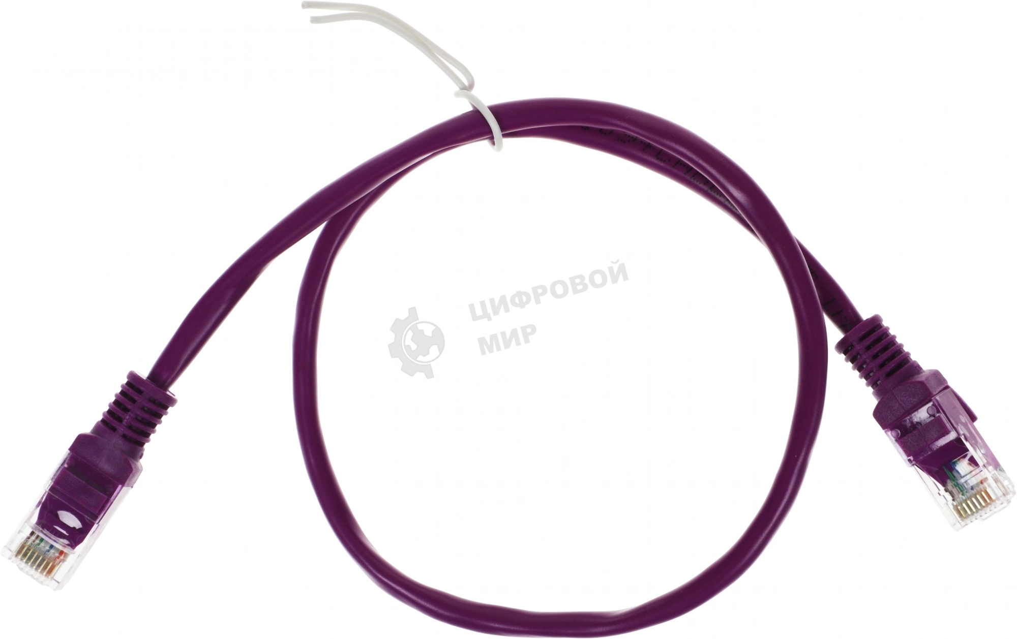 Патч-корд UTP Cablexpert cat.5e, 0.5м, литой, многожильный, фиолетовый