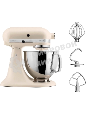 Настольный миксер с откидным блоком KitchenAid 5KSM125EMH Artisan 4.8 л, кремовый