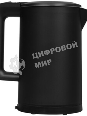 Электрочайник Galaxy GL 0323 черный, 1.7 л, 2000 Вт, скрытый нагревательный элемент