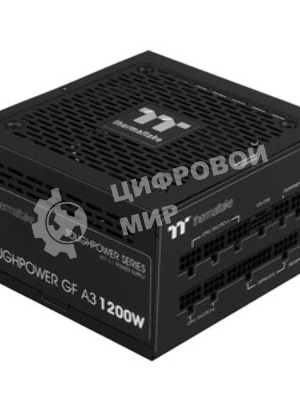 Блок питания Thermaltake Toughpower GF A3/1200W/Fully Modular/Non Light/Full Range/Analog/80 Plus Gold/EU/JP Main CAP PS-TPD-1200FNFAGE-H All Flat Cables/Gen 5