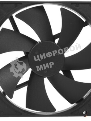 Вентилятор для корпуса Gembird черный, 140 мм, 1800 об/мин, 27 дБ, 3 pin