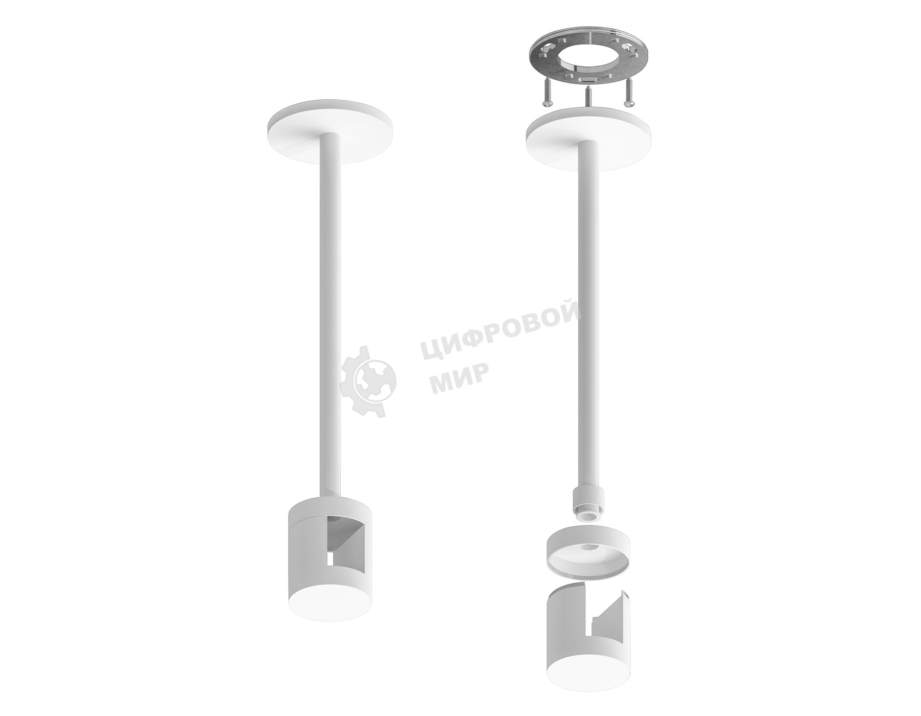 Крепеж накладной A9226 WH белый D20*200mm