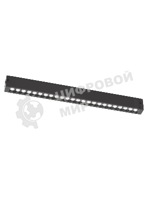 Трековый линейный светильник Ambrella light GL8085 BK черный IP20 18W 3000-6000K 220V 24° 410*25*41