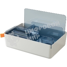 Короб для хранения Deli XDM33grey разборный 315x210x186мм серый пластик (упак.:1шт)