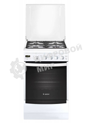 Плита газовая Gefest ПГ 5100-04 белый, конфорок 4 шт, духовка 52 л, 50 см x 85 см x 58.5 см