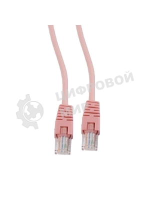 Патч-корд UTP Cablexpert PP12-1m cat.5e, 1м, литой, многожильный, розовый