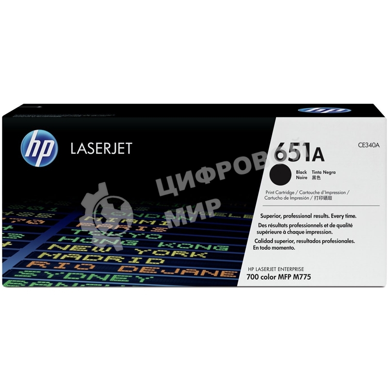 Картридж лазерный HP CE340A 651A черный для LaserJet 700 Color MFP 775 13500 стр.