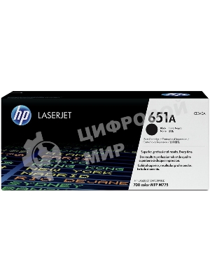 Картридж лазерный HP CE340A 651A черный для LaserJet 700 Color MFP 775 13500 стр.