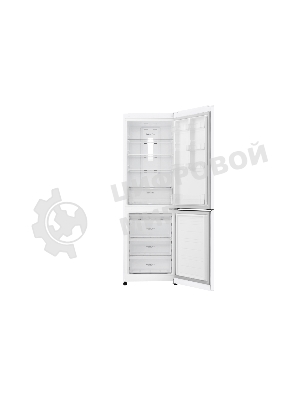 Холодильник LG GA-B419SQGL белый двухкамерный 223/79л морозилка снизу, No Frost