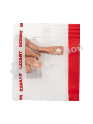 Наконечник медный Rexant ТМ 16-6-6 (16 мм² - Ø6 мм) (в упак. 5 шт.)