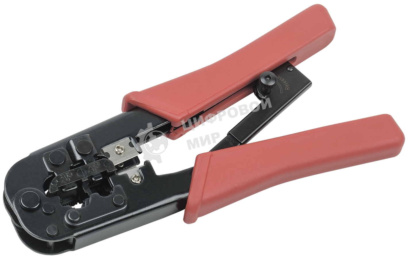 Инструмент обжим ITK TM1-B11H для RJ-45,12,11 с x рап. ме x . сине-оранж