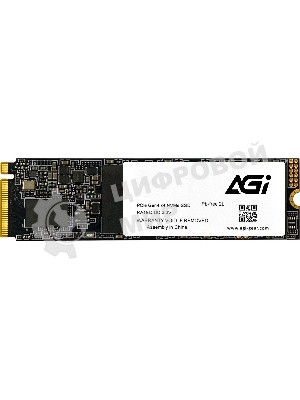 Накопитель SSD AGI AGI2T0G43AI818, 2Tb, PCIe 4.0 x4, M.2 2280, NVMe, R/W 5200/4700