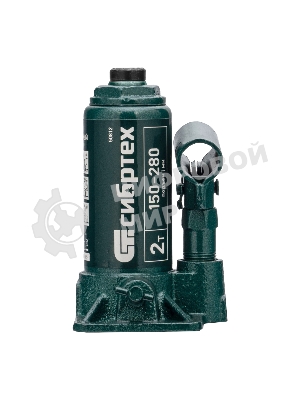 Домкрат гидравлический бутылочный Сибртех 2 т, 150-280 мм, в пластиковом кейсе