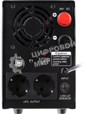 Источник бесперебойного питания Powercom Infinity INF-3000 / 3000 ВA / 1800 Вт / 2 x CEE 7 (евророзетка)