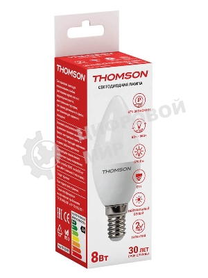 Лампа светодиодная Hiper THOMSON LED CANDLE 8W 670Lm E14 4000K TH-B2016