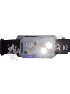 Фонарь налобный аккумуляторный КОСМОС KOC850Lit светло-серый