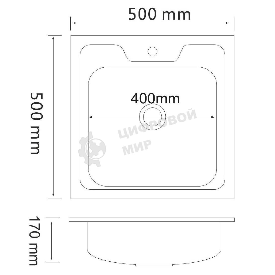 Кухонная мойка MG6-5050