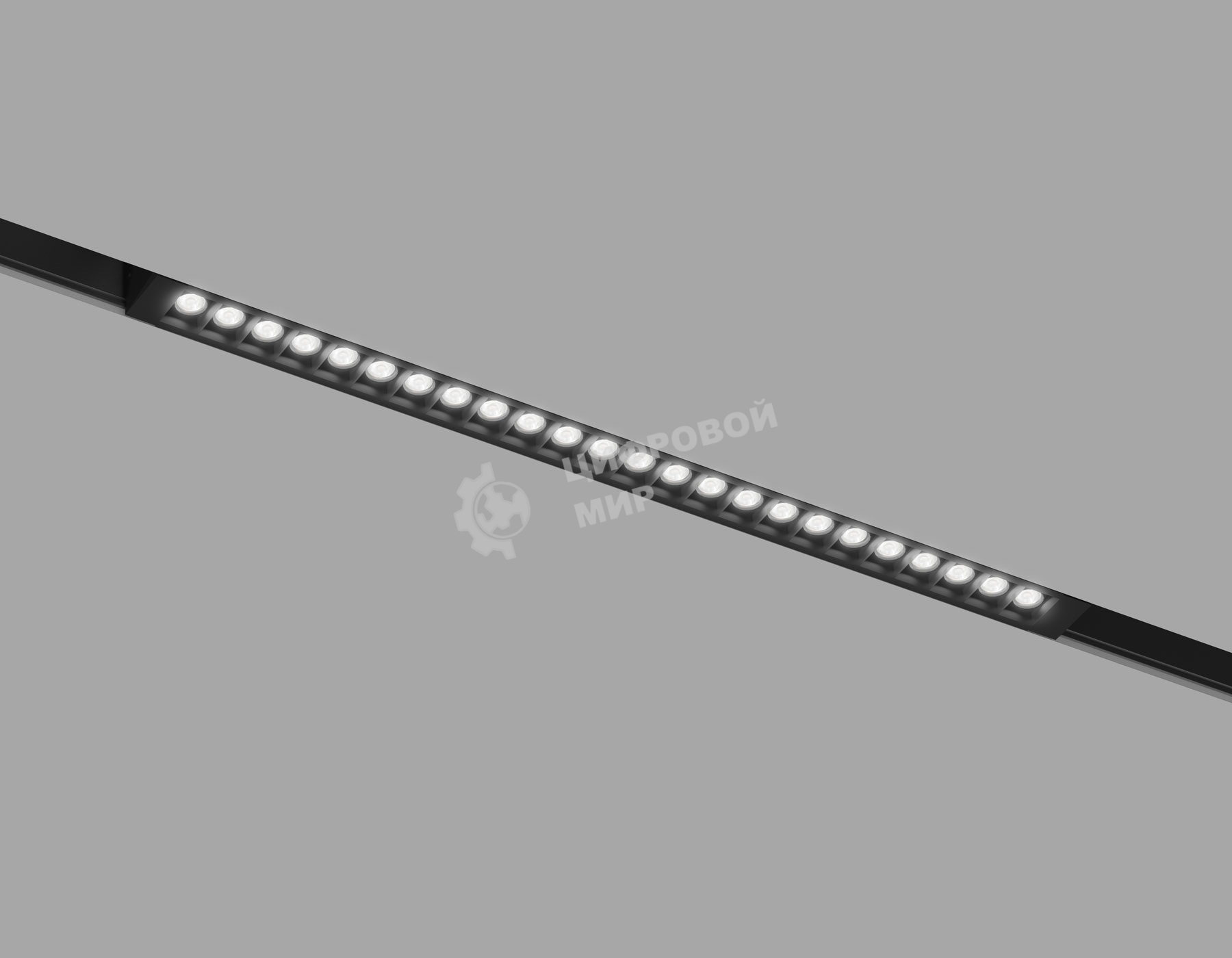 Трековый линейный светильник Ambrella light GL8085 BK черный IP20 18W 3000-6000K 220V 24° 410*25*41