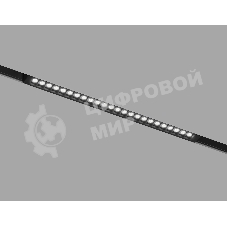 Трековый линейный светильник Ambrella light GL8085 BK черный IP20 18W 3000-6000K 220V 24° 410*25*41