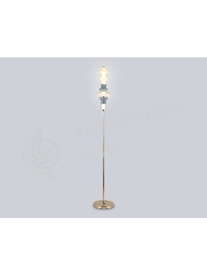 Светильник Ambrella light LH53132 GD/WH/GB золото/белый/серо-синий 8W 3000K D250*1635